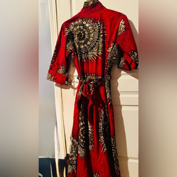 Ankara African Kimono/Maxi Dress - Picture 7 of 7